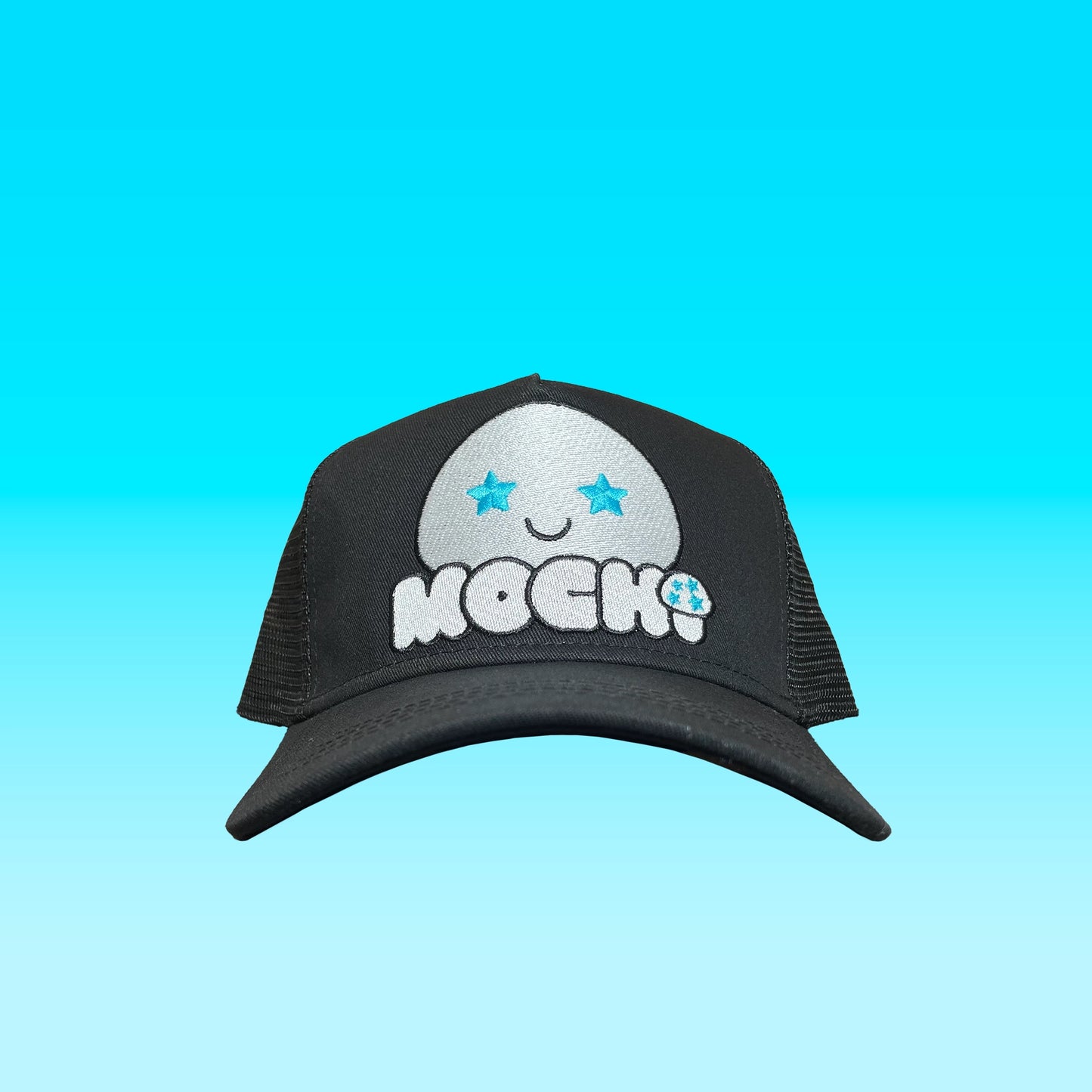 black-blue-mochi-trucker hat