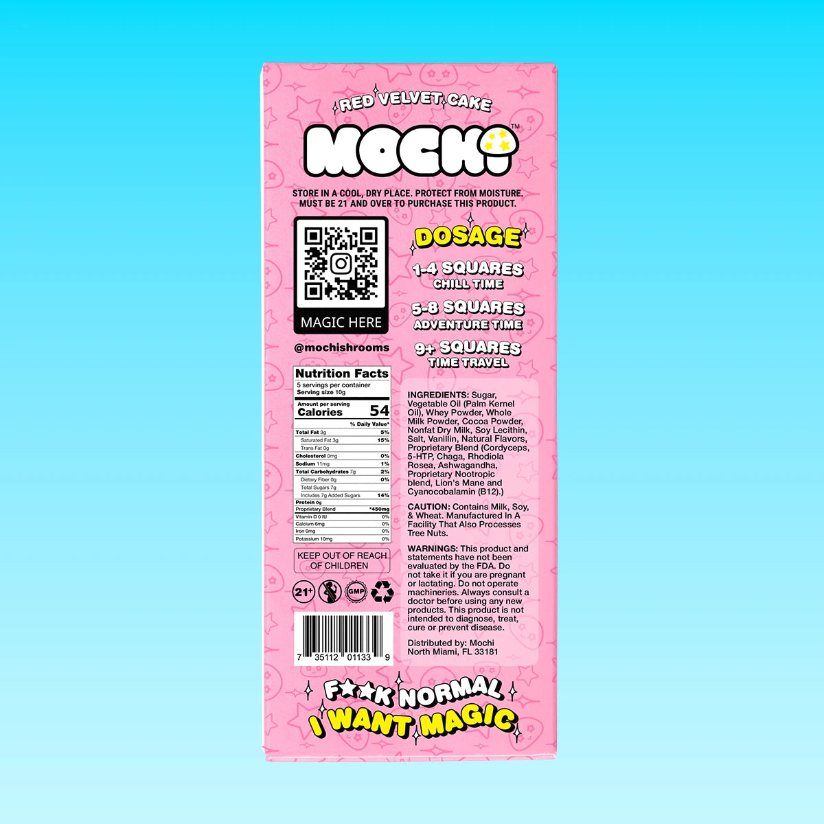 Magic Mushroom Chocolate | Red Velvet - mochi-shrooms
