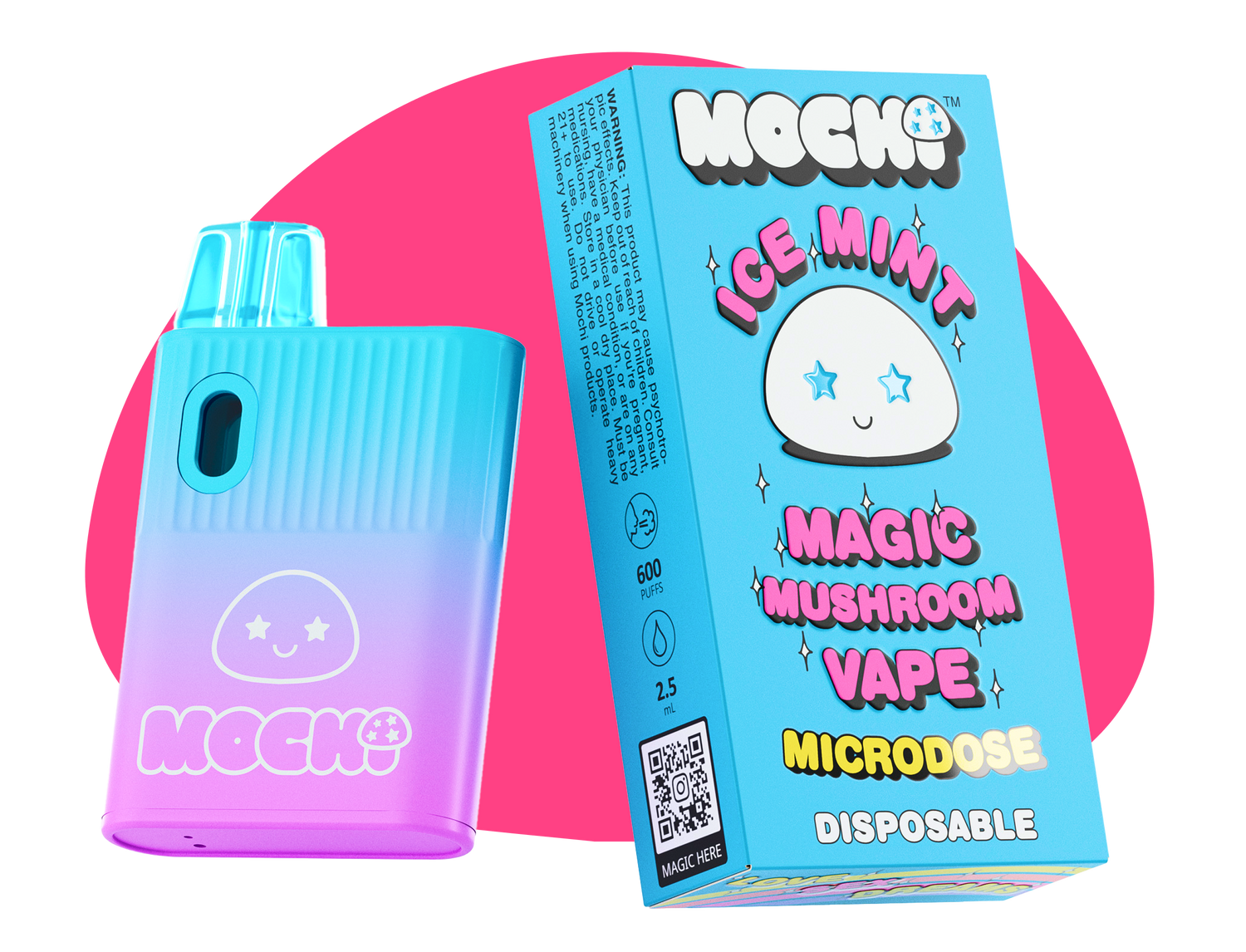 Magic Mushroom Vape - Ice Mint - mochi-shrooms Magic Mushroom Vape - Ice Mint - mochi-shrooms